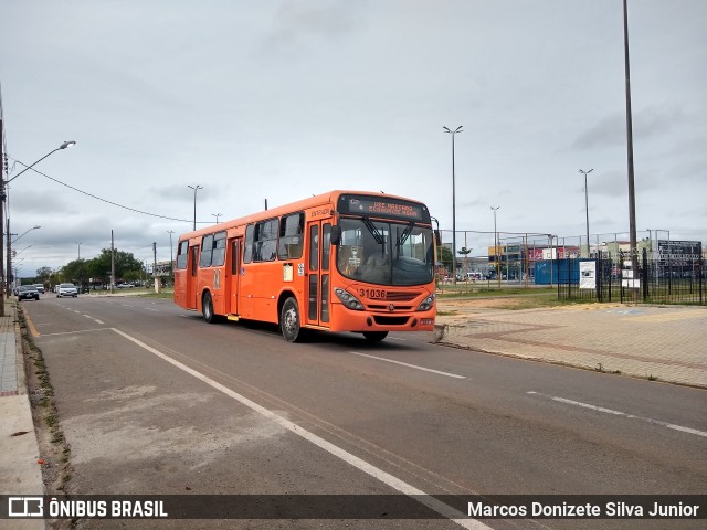 Viação Nobel 31036 na cidade de Fazenda Rio Grande, Paraná, Brasil, por Marcos Donizete Silva Junior. ID da foto: 8283290.