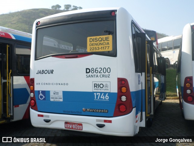 Auto Viação Jabour D86200 na cidade de Rio de Janeiro, Rio de Janeiro, Brasil, por Jorge Gonçalves. ID da foto: 8283939.