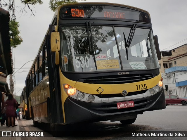 Viação Sul Fluminense 1135 na cidade de Volta Redonda, Rio de Janeiro, Brasil, por Matheus Martins da Silva. ID da foto: 8283297.