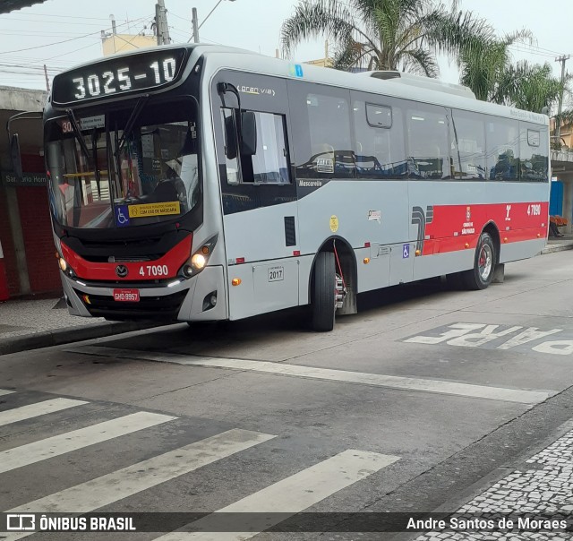 Pêssego Transportes 4 7090 na cidade de São Paulo, São Paulo, Brasil, por Andre Santos de Moraes. ID da foto: 8284891.