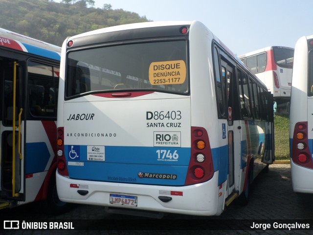 Auto Viação Jabour D86403 na cidade de Rio de Janeiro, Rio de Janeiro, Brasil, por Jorge Gonçalves. ID da foto: 8283984.