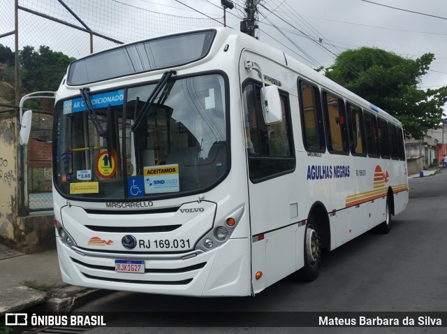 Viação Agulhas Negras RJ 169.031 na cidade de Volta Redonda, Rio de Janeiro, Brasil, por Mateus Barbara da Silva. ID da foto: 8283539.