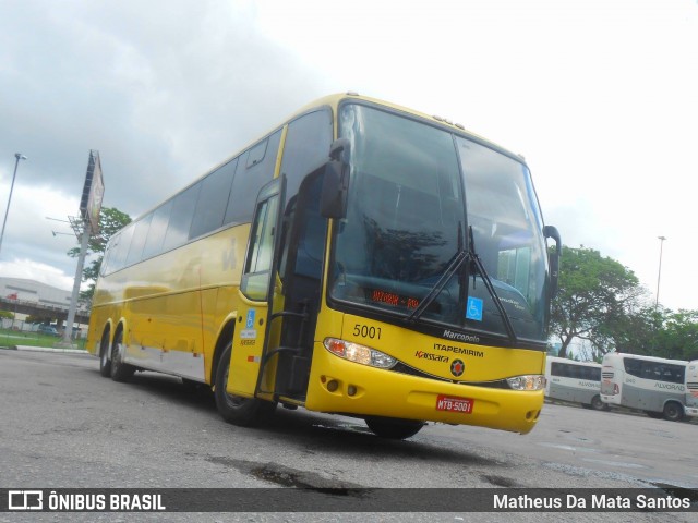 Viação Itapemirim 5001 na cidade de Vitória, Espírito Santo, Brasil, por Matheus Da Mata Santos. Número da foto: #8286626.