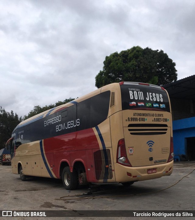Bom Jesus Turismo FBB1402 na cidade de Belo Horizonte, Minas Gerais, Brasil, por Tarcisio Rodrigues da Silva. Número da foto: #8288207.