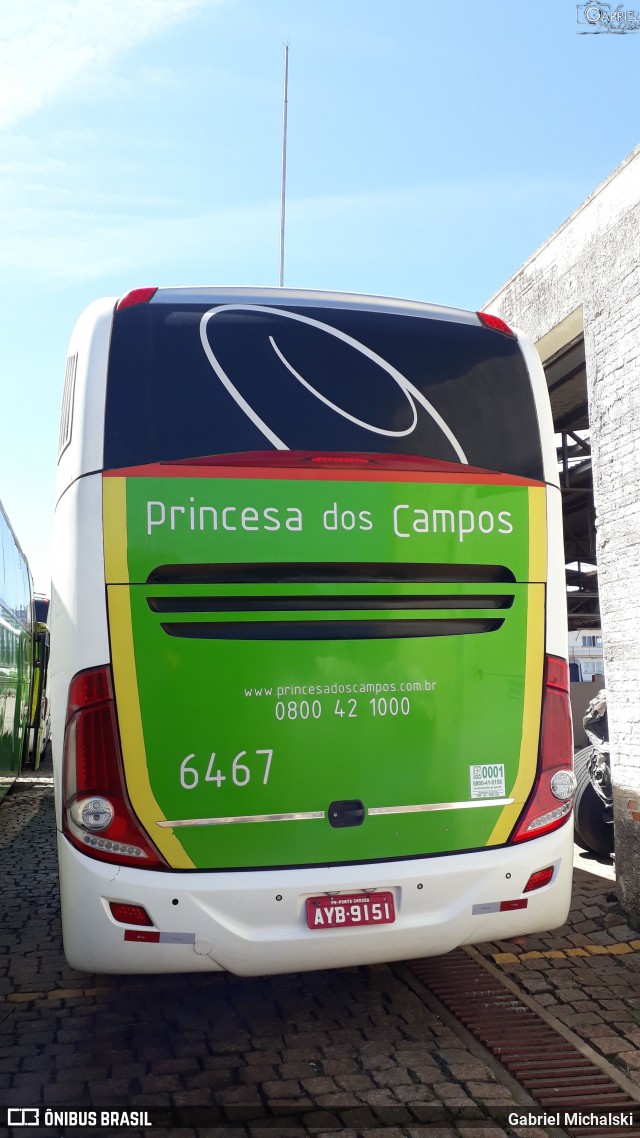 Expresso Princesa dos Campos 6467 na cidade de Ponta Grossa, Paraná, Brasil, por Gabriel Michalski. Número da foto: #8287945.