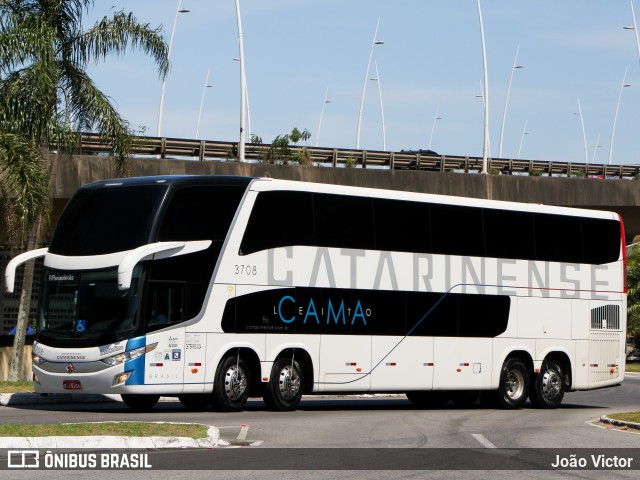 Auto Viação Catarinense 3708 na cidade de Florianópolis, Santa Catarina, Brasil, por João Victor. Número da foto: #8287974.