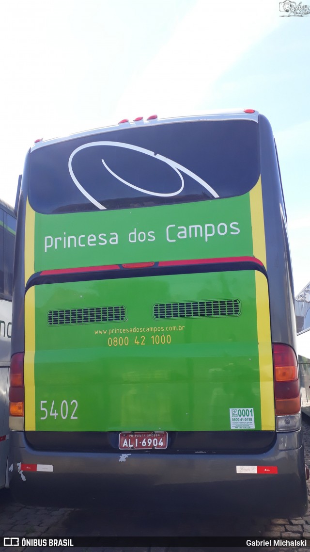 Expresso Princesa dos Campos 5402 na cidade de Ponta Grossa, Paraná, Brasil, por Gabriel Michalski. Número da foto: #8287951.