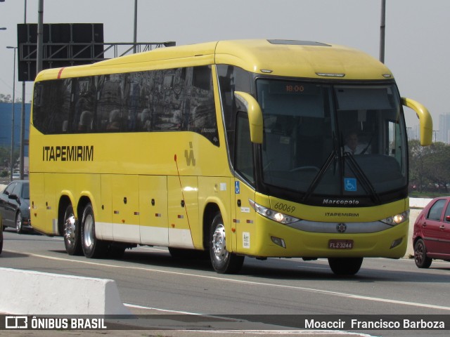 Viação Itapemirim 60069 na cidade de São Paulo, São Paulo, Brasil, por Moaccir  Francisco Barboza. Número da foto: #8286445.