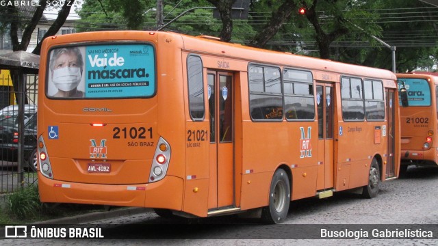 Auto Viação São Braz 21021 na cidade de Curitiba, Paraná, Brasil, por Busologia Gabrielística. Número da foto: #8286872.