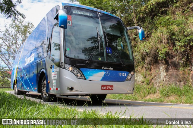 Viação Cometa 15102 na cidade de São Lourenço, Minas Gerais, Brasil, por Daniel Silva. ID da foto: 8286078.