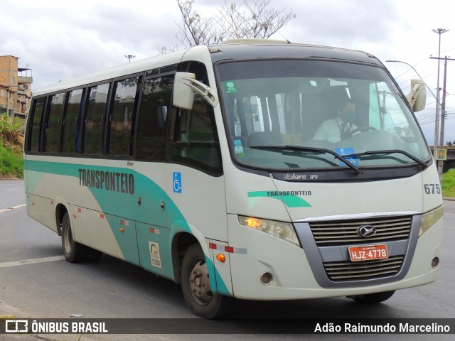 Transponteio Transportes e Serviços 675 na cidade de Belo Horizonte, Minas Gerais, Brasil, por Adão Raimundo Marcelino. ID da foto: 8288423.