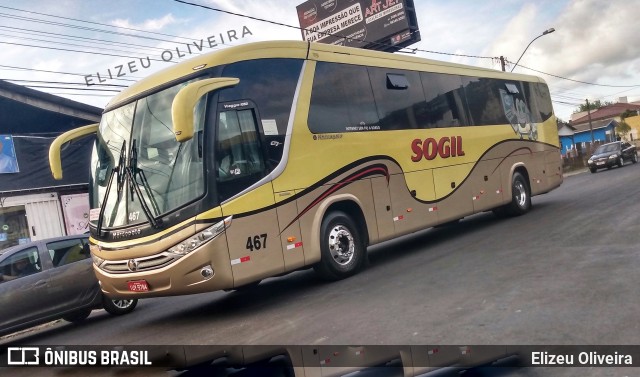 SOGIL - Sociedade de Ônibus Gigante Ltda. 467 na cidade de Gravataí, Rio Grande do Sul, Brasil, por Elizeu Oliveira. Número da foto: #8289694.