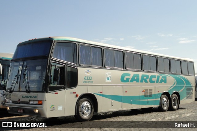 Viação Garcia 6333 na cidade de Londrina, Paraná, Brasil, por Rafael H.. ID da foto: 8290300.