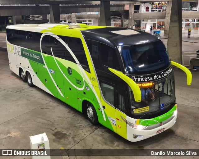 Expresso Princesa dos Campos 6338 na cidade de Curitiba, Paraná, Brasil, por Danilo Marcelo Silva. Número da foto: #8288856.