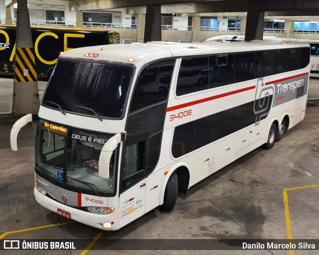 Transpen Transporte Coletivo e Encomendas 34008 na cidade de Curitiba, Paraná, Brasil, por Danilo Marcelo Silva. Número da foto: #8288853.