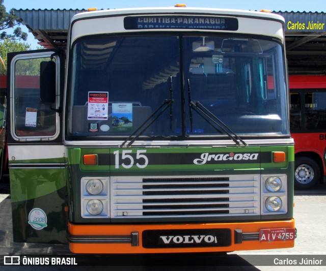 Viação Graciosa 155 na cidade de Curitiba, Paraná, Brasil, por Carlos Júnior. ID da foto: 8293206.