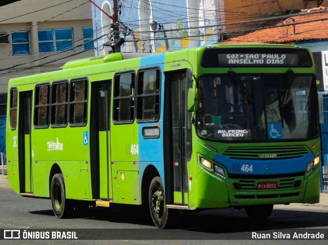 Taguatur - Taguatinga Transporte e Turismo 03464 na cidade de Teresina, Piauí, Brasil, por Ruan Silva Andrade. ID da foto: 8292009.