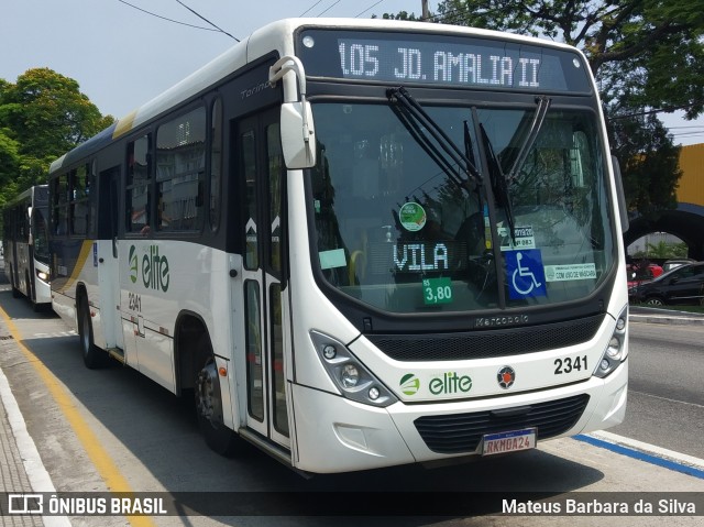 Viação Elite 2341 na cidade de Volta Redonda, Rio de Janeiro, Brasil, por Mateus Barbara da Silva. ID da foto: 8292171.