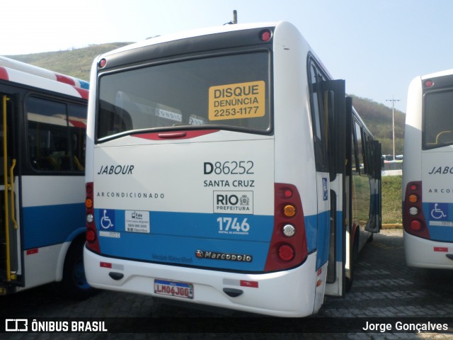 Auto Viação Jabour D86252 na cidade de Rio de Janeiro, Rio de Janeiro, Brasil, por Jorge Gonçalves. Número da foto: #8292600.