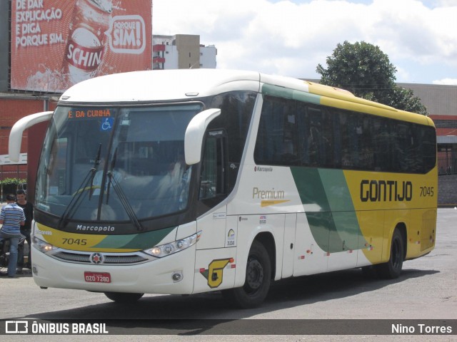 Empresa Gontijo de Transportes 7045 na cidade de Feira de Santana, Bahia, Brasil, por Nino Torres. ID da foto: 8292848.