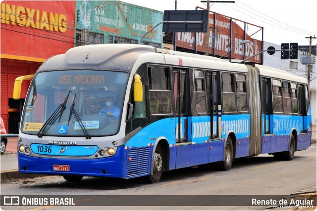 Metrobus 1036 na cidade de Goiânia, Goiás, Brasil, por Renato de Aguiar. Número da foto: #8292532.