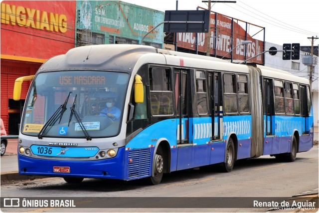 Metrobus 1036 na cidade de Goiânia, Goiás, Brasil, por Renato de Aguiar. ID da foto: 8292532.