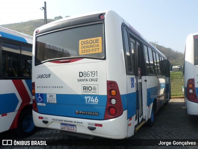 Auto Viação Jabour D86191 na cidade de Rio de Janeiro, Rio de Janeiro, Brasil, por Jorge Gonçalves. ID da foto: 8292520.