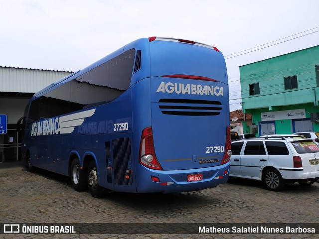 Viação Águia Branca 27290 na cidade de Ponto Belo, Espírito Santo, Brasil, por Matheus Salatiel Nunes Barbosa. ID da foto: 8292340.