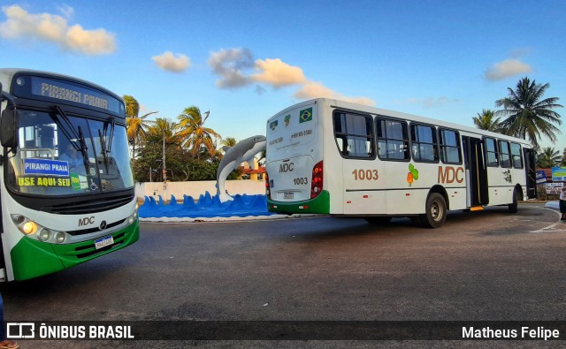 MDC - Viação Campos 1003 na cidade de Natal, Rio Grande do Norte, Brasil, por Matheus Felipe. Número da foto: #8292335.