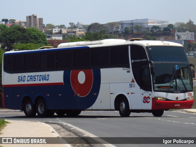 Viação São Cristóvão 1700 na cidade de Divinópolis, Minas Gerais, Brasil, por Igor Policarpo. ID da foto: 8246328.