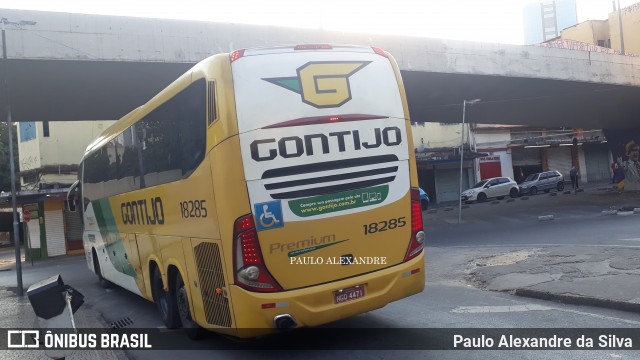 Empresa Gontijo de Transportes 18285 na cidade de Belo Horizonte, Minas Gerais, Brasil, por Paulo Alexandre da Silva. ID da foto: 8245985.