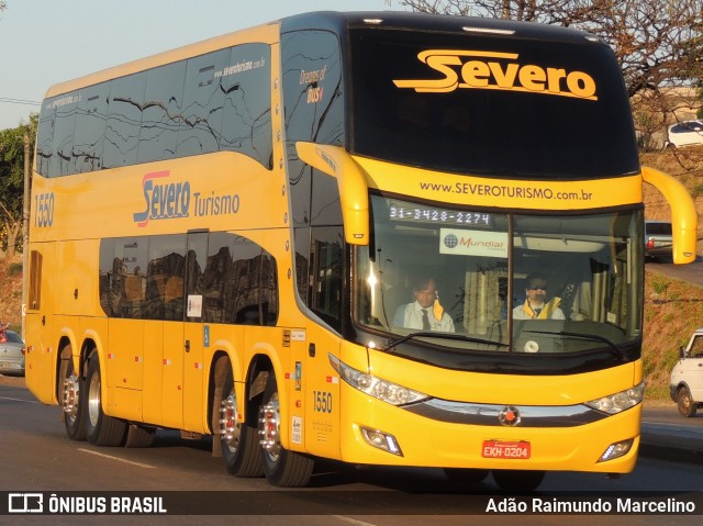 Severo Turismo 1550 na cidade de Belo Horizonte, Minas Gerais, Brasil, por Adão Raimundo Marcelino. ID da foto: 8246871.