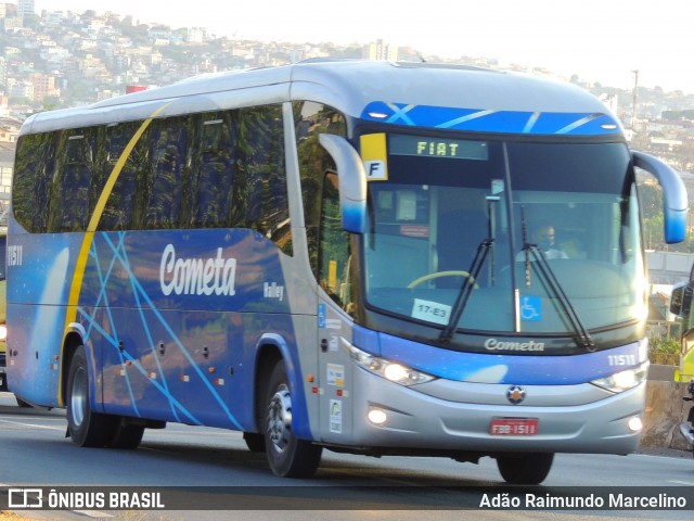 Viação Cometa 11511 na cidade de Belo Horizonte, Minas Gerais, Brasil, por Adão Raimundo Marcelino. ID da foto: 8246880.