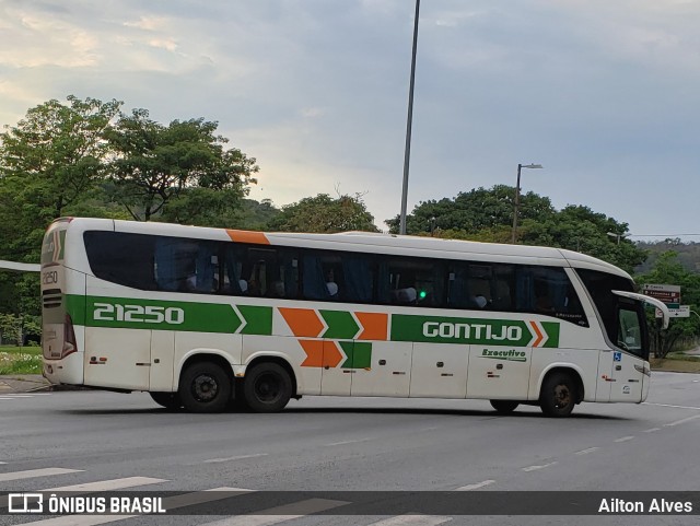 Empresa Gontijo de Transportes 21250 na cidade de Belo Horizonte, Minas Gerais, Brasil, por Ailton Alves. ID da foto: 8247022.