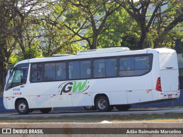 GW Transportes e Turismo 4100 na cidade de Belo Horizonte, Minas Gerais, Brasil, por Adão Raimundo Marcelino. ID da foto: 8246852.