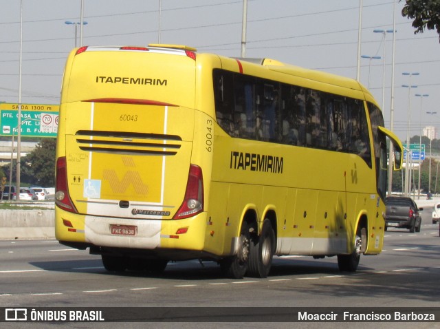 Viação Itapemirim 60043 na cidade de São Paulo, São Paulo, Brasil, por Moaccir  Francisco Barboza. Número da foto: #8245168.
