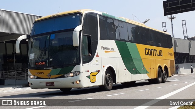 Empresa Gontijo de Transportes 17085 na cidade de Santos, São Paulo, Brasil, por Davi Cesar. ID da foto: 8246166.