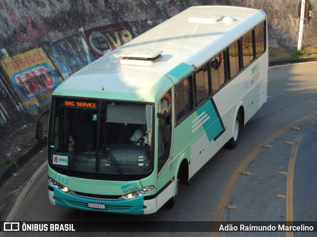 Santa Fé Transportes 112 na cidade de Belo Horizonte, Minas Gerais, Brasil, por Adão Raimundo Marcelino. ID da foto: 8246897.