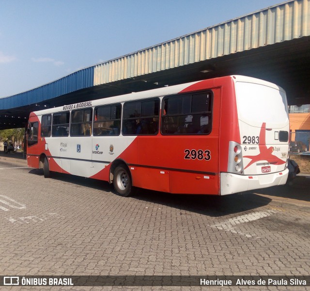 Itajaí Transportes Coletivos 2983 na cidade de Campinas, São Paulo, Brasil, por Henrique Alves de Paula Silva. ID da foto: 8246638.