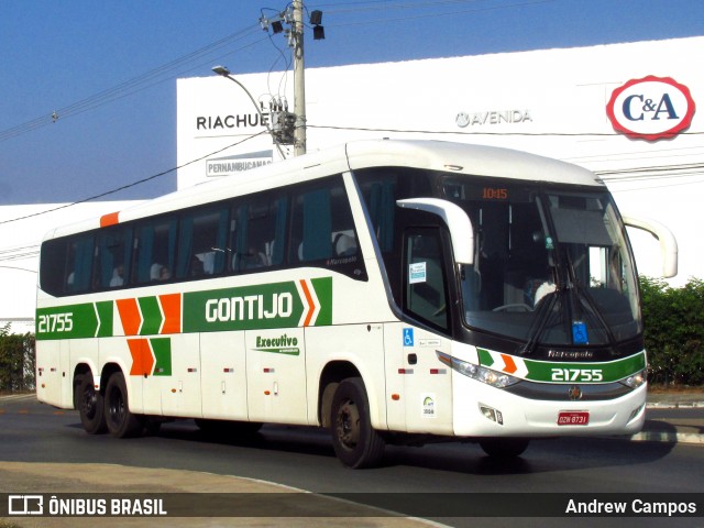 Empresa Gontijo de Transportes 21755 na cidade de Montes Claros, Minas Gerais, Brasil, por Andrew Campos. Número da foto: #8245053.