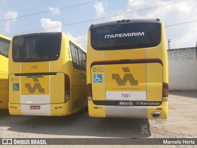 Viação Itapemirim 7001 na cidade de São Paulo, São Paulo, Brasil, por Marcelo Horta. ID da foto: 8246829.