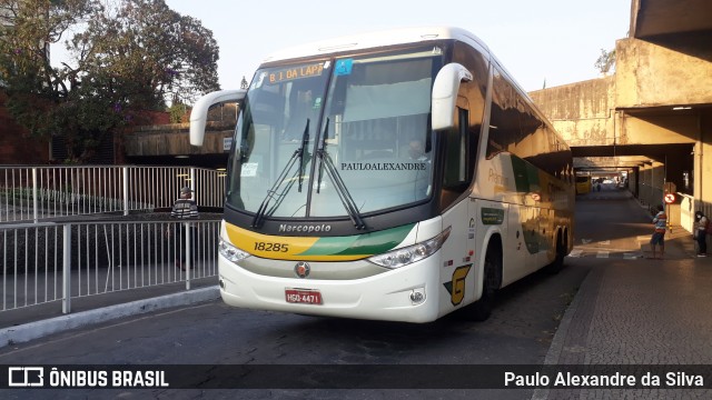 Empresa Gontijo de Transportes 18285 na cidade de Belo Horizonte, Minas Gerais, Brasil, por Paulo Alexandre da Silva. ID da foto: 8245983.