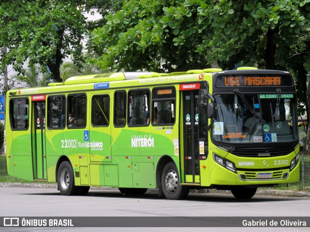 Santo Antônio Transportes Niterói 2.2.002 na cidade de Niterói, Rio de Janeiro, Brasil, por Gabriel de Oliveira. ID da foto: 8296020.