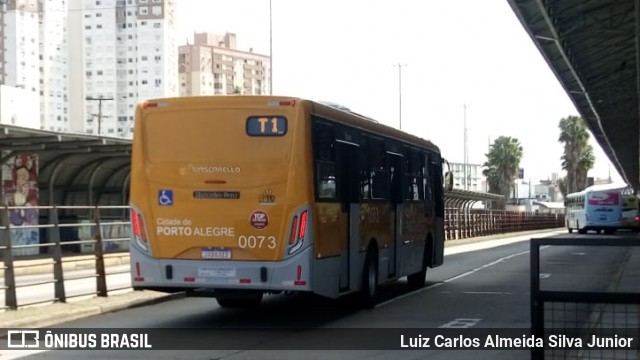 Companhia Carris Porto-Alegrense 0073 na cidade de Porto Alegre, Rio Grande do Sul, Brasil, por Luiz Carlos Almeida Silva Junior. Número da foto: #8295961.