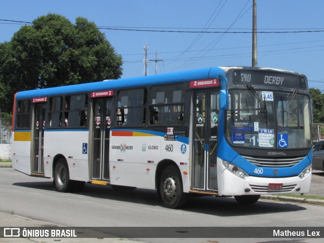 Transportadora Globo 460 na cidade de Recife, Pernambuco, Brasil, por Matheus Lex. Número da foto: #8296514.