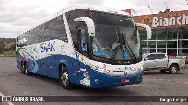 Trans Isaak Turismo 1276 na cidade de Formiga, Minas Gerais, Brasil, por Diego Felipe. ID da foto: 8295635.