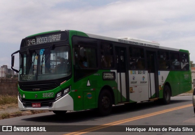 VB Transportes e Turismo 3357 na cidade de Campinas, São Paulo, Brasil, por Henrique Alves de Paula Silva. Número da foto: #8294850.