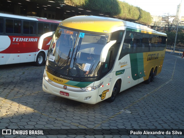 Empresa Gontijo de Transportes 19420 na cidade de Belo Horizonte, Minas Gerais, Brasil, por Paulo Alexandre da Silva. ID da foto: 8296035.