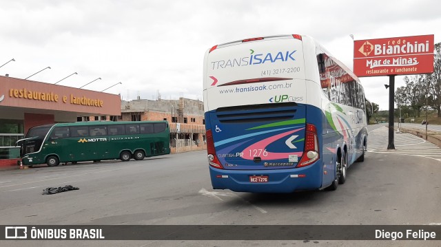 Trans Isaak Turismo 1276 na cidade de Formiga, Minas Gerais, Brasil, por Diego Felipe. ID da foto: 8295638.