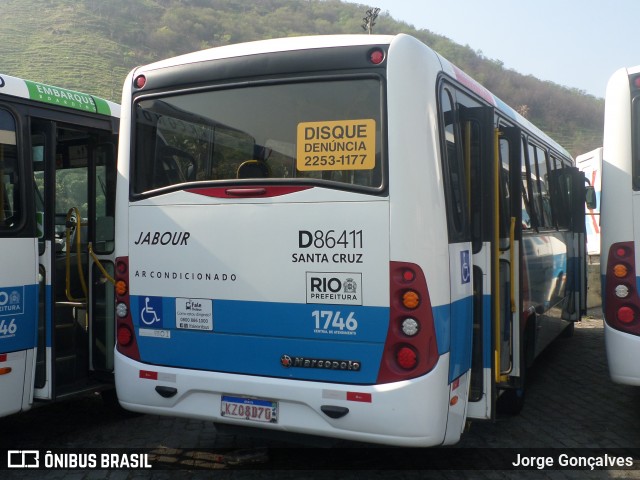Auto Viação Jabour D86411 na cidade de Rio de Janeiro, Rio de Janeiro, Brasil, por Jorge Gonçalves. Número da foto: #8294683.